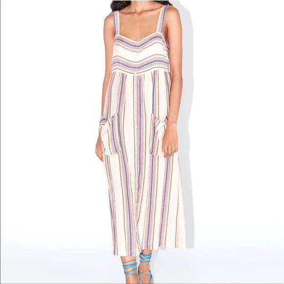 Zara Dresses & Skirts - ZARA • striped button front midi dress • nwt